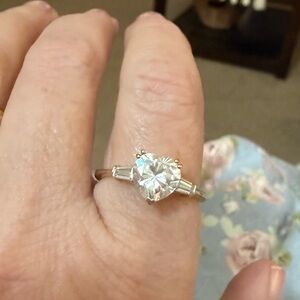 Charles & Colvard | 14K Moissanite Ring Size 9